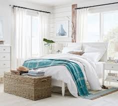 These colors go with anything and a fresh coat of paint is a great way to start a day of redecoration. White Beach Bedroom Decor Idea Pottery Barn Beach Home Decor Design Lifestyle Ideas