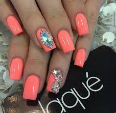 Unas Naranja Neon Nails Nail Designs Beautiful Nails