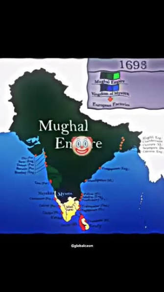 Mughal Empire Map 1600