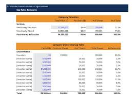 Capitalization Table Definition