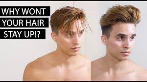 Depending on how oily your hair if you have longer hair, it's somewhat difficult to get it all rinsed out, which can make your hair. How To Get Your Hair To Stay Up All Day Long Secret Tutorial For Men S Longer Hair Youtube