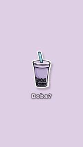  Purple Boba Wallpaper Tea Wallpaper Purple Aesthetic Lavender Aesthetic
