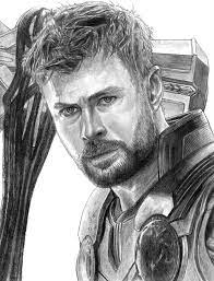 When his irresponsible behavior restarted a. Thor Endgame Pencil Drawing Bestpencildrawing