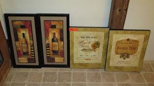 Wine is always a unique and wonderful experience. Qty 4 Wine Themed Wall Art