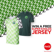 Remember the last super eagles jersey, designed by nike just before the 2018 world cup, how it countries are talking about winning championships, nigeria is still talking about these stupid jerseys. Coca Cola The Super Eagles Jerseys Are All The Rave And Sold Out In Less Than 30mins 3 Lucky Fans Get To Win These By Answering This Question Correctly What Was The