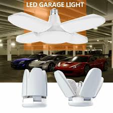 It also has a low maintenance cost. Led Garage Lights 60w Trilights Led Garage Ceiling Lighting High Low Bay Deformable Adjustable 4 Led Light Bulbs 6000k Screw In Garage Lighting Fixture Walmart Canada