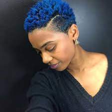 30 Cute Black Women Haircuts Natural Hair Styles Hair Styles Blue Natural Hair