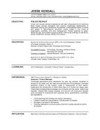 The challenges faced by these job seekers is explained in the article that accompanies the resume and should explain the particular challenges each job seeker faced. 98 For Police Resumes Samples Resume Format