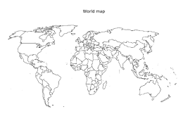 Empty World Map Printable World Blank Map ** | Teaching Resources