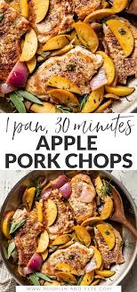 One Pan Pork Chops With Apples And Onions Recipe In 2020 Apple Pork Chops Pork Chops Pan Pork Chops
