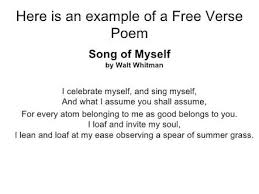 But following are several examples of free verse poems, including a few by kelly roper from our sister site lovetoknow.com What Is A Free Poem