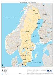 An ornate map of sea monsters, sinking ships, snakes, wolves and. Sweden Maps Printable Maps Of Sweden For Download