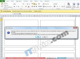 Mengatasi Tidak Bisa Copy Sheet Di Excel Name Conflict Itpoin