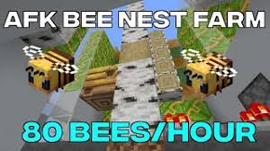 What can you do with a bee nest in minecraft? Afk Bee Nest Farm Youtube