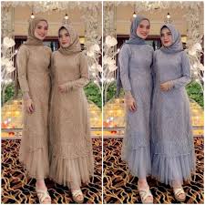 Kamu bisa memadupadankan beberapa jenis kain dengan batik. Harga Gamis Rubiah Terbaik Dress Muslim Fashion Muslim Juni 2021 Shopee Indonesia