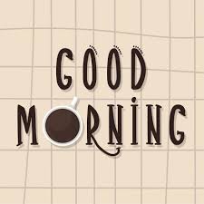 guten morgen schriftzug und kaffee 11450834 Vektor Kunst bei Vecteezy