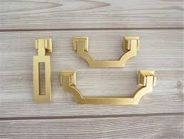 2 1 2 3 3 4 Brushed Gold Brass Dresser Etsy Kitchen Cabinet Door Handles Cabinet Door Handles Vintage Kitchen Cabinets
