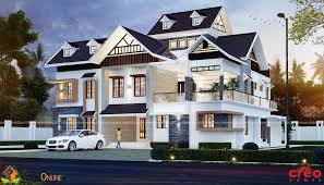 Another kerala house plans of contemporary style house design at an area of 2119 sq.ft. 5 Bedroom Home Plans