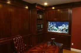 10 Cool Fish Tanks For Your Office Traditional Home Offices Home Rustic Home Offices