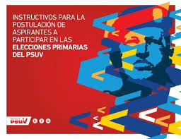 Candidatos y candidatas que participan en las elecciones primarias del psuv para seleccionar. Documento Sistema Postulaciones