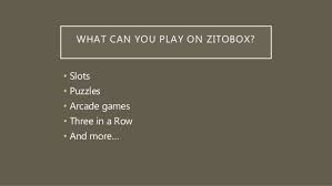 Zitobox is a unique brand with a series of unique slot games, allowing you to earn loyalty points while playing your favorite games. Zitobox Major Social Gaming Platform