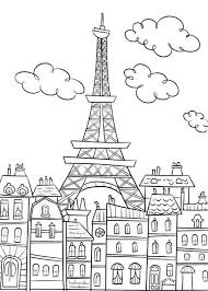 It's not quite as good as being there yourself, but this eiffel tower colouring page does give a sense of the splendour and size of paris's famous notre dame de paris (our lady of paris) is a medieval catholic cathedral in paris and is one of the most widely recognised buildings in paris, and france. Eiffel Tower Ratatouille Coloring Page Eiffel Tower Ratatouille Coloring Page Coloring Pages Coloring Books Cute Coloring Pages