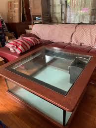 Zedy decors coffee table aquariumbest d.i.y coffee table aquarium.learn how to build one yourselfmaterial used.1. Fish Tank Coffee Table Furniture Home Living Furniture Tables Sets On Carousell