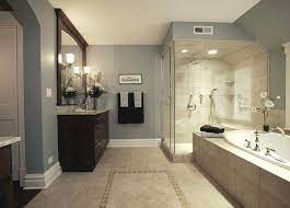 Mandy, whose nashville home was featured on a beautiful mess, took the black and white of her bathroom tiles and ran with it, adding a black and white striped shower curtain, bright white linens, and artwork to match. Beige Tile Bathroom Ideas Beige Bathroom Design Ideas Tiles And Beige Tile Bathroom Pictures Bathroom Wall Colors Beige Tile Bathroom Beige Tile