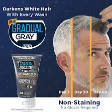Yes just for men's claim that it only works on grey hair is true and, yes, women can use just for men hair color. Buy Menfirst Gradual Gray 3 In 1 Grey Hair Reducing Shampoo For Men With Light Shades Blonde And Medium Brown Clean Darken Condition And Gradually Reduce Grey Hair Color For Lighter Shades