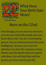 What Does Your Birth Date Mean Born On The 22nd Dating Meaning Numerology Numerology Numbers