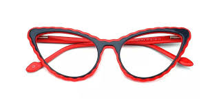 CAT014 Prescription Cat Eye Glasses Red ...
