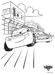Kick your coloring skills into gear by coloring this page online or printing it out for later. Disney Cars Race Coloring Page Crayola Com