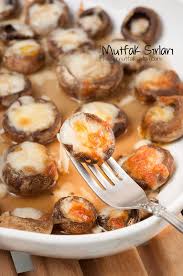 Firinda Kasarli Mantar Yemek Tarifleri Yemek Garnitur