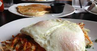 Keystone Bar S Famous In The Wood Potato Crisp Served With Over Easy Eggs On Top Over Easy Eggs Easy Eggs Potato Crisps