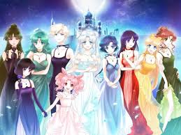 Bishoujo Senshi Sailor Moon Crystal Bishoujo Senshi Sailor Moon Anime Series Girls Group Dress Wallpaper Background Sailor Moon Wallpaper Sailor Moon Fan Art Pretty Guardian Sailor Moon