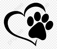 Download Hd Love And Cat Prints Paw Print Heart Clip Art Png Download And Use The Free Clipart For Your Paw Print Clip Art Paw Print Art Paw Print Drawing