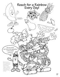 Printable food and vegetables coloring pages. Fruits And Vegetables Coloring Book