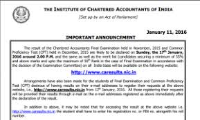 The online application form of icai may 2020 is open from 10 am onwards on the official website. Icai Ca Cpt Final Nov Dec 2020 Result Caresults Nic In