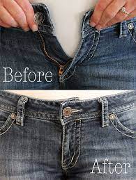 How To Make The Waist Bigger On Jeans Ehow Altering Clothes How To Wear Belts Sewing Alterations