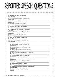 Reported Speech Reported Speech Indirect Speech Direct And Indirect Speech