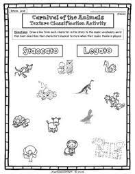 Freebie Sampler Carnival Of Animals Activity Packet Carnival Of The Animals Animal Activities Elementary Music Activities