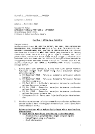 Cara membuat sop perusahaan jasa dagang swasta menurut para ahli. Doc Perihal Jawaban Somasi Tubagus Harizansyah Academia Edu