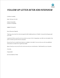 This sample second interview thank. Gratis Sample Follow Up Email After Interview