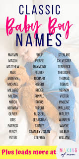 100 Old Fashioned Baby Boy Names Making A Comeback In 2021 Old Fashioned Boy Names Vintage Boy Names Vintage Baby Boys