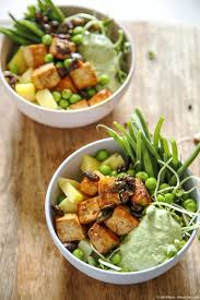 Tofu Caramelise A La Creme De Coriandre Haricots Verts Et Pommes De Terre Recette Haricots Verts Et Pommes De Terre Recette Tofu Haricots Verts