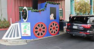 Holiday Drive Through Train Lane Opens At Main Post Office California Newsroom About Usps Com