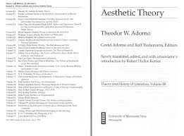 Aesthetic Theory