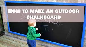 You can place it anywhere you want and it can have any let it dry and then apply two coats of chalkboard paint that you bought or made yourself. How To Make An Outdoor Chalkboard Rock And Roll Pussycat