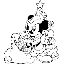 Plusieurs dessins imprimables sont possibles tels que des boules de noël, des lumières, des bougies, des bonhommes de neige, des sapins, des bonhommes en pain d'épices, des cadeaux. Coloriage Mickey Porte Les Cadeaux De Noel Dessin Gratuit A Imprimer