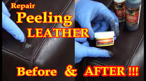 We have one of those executive padded office chairs, not that old and it's now in black shreds all over the. Repair Peeling Leather Video Youtube